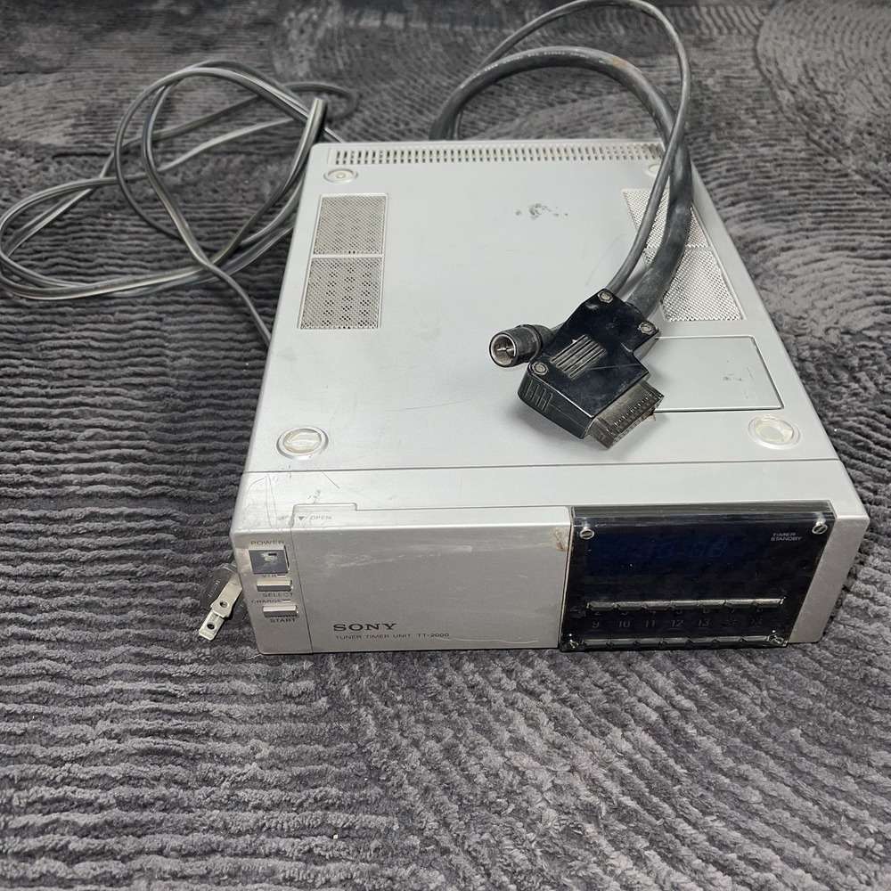 Sony‎ Tuner Timer Unit TT-2000 Vintage Video Recorder Accessory w/ Cables